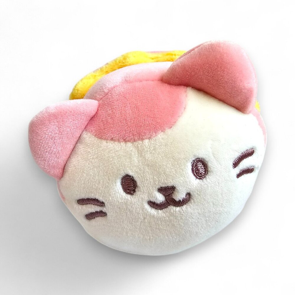 Coosy Anirollz Kittiroll Cat Jolly Rancher Plush Stuffed Animal Pink Crinkle 7"